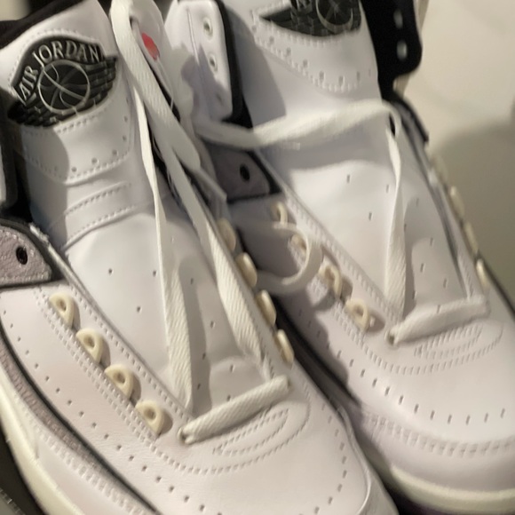 NIKE Air Jordan 2 Python Rare Retro Authentic White Grey High - Picture 5 of 6